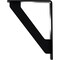 Ekena Millwork Traditional Wrought Iron Bracket, (Single center brace), Powder Coated Black 1 1/2"W x 10"D x 12"H BKTM01X10X12STR - alternate 4